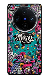 Music Graffiti Vivo X100 Pro Glass Case